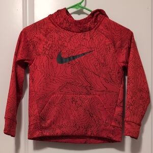 Nike Red Patterned Hoodie
